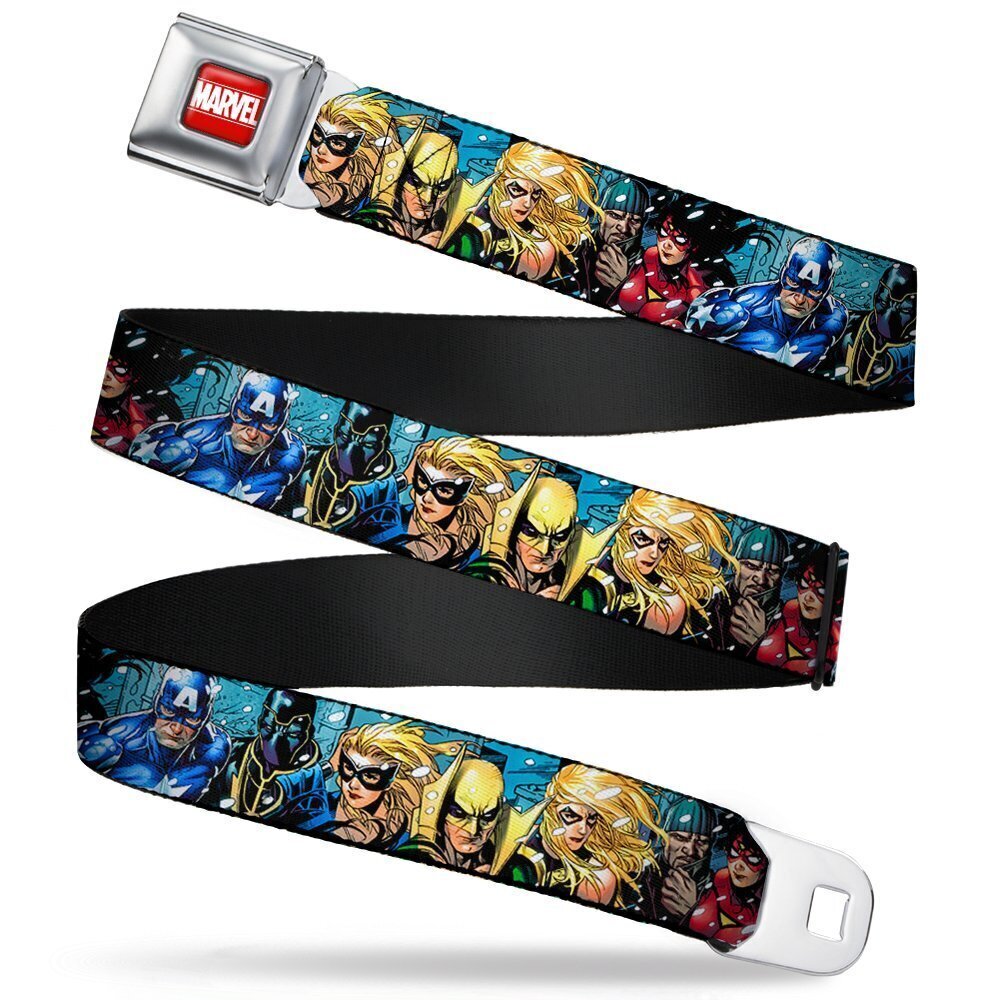 9467 Seatbelt Belt - New Avengers Group Snow Storm Pose - 1.0" Wide - 20-36